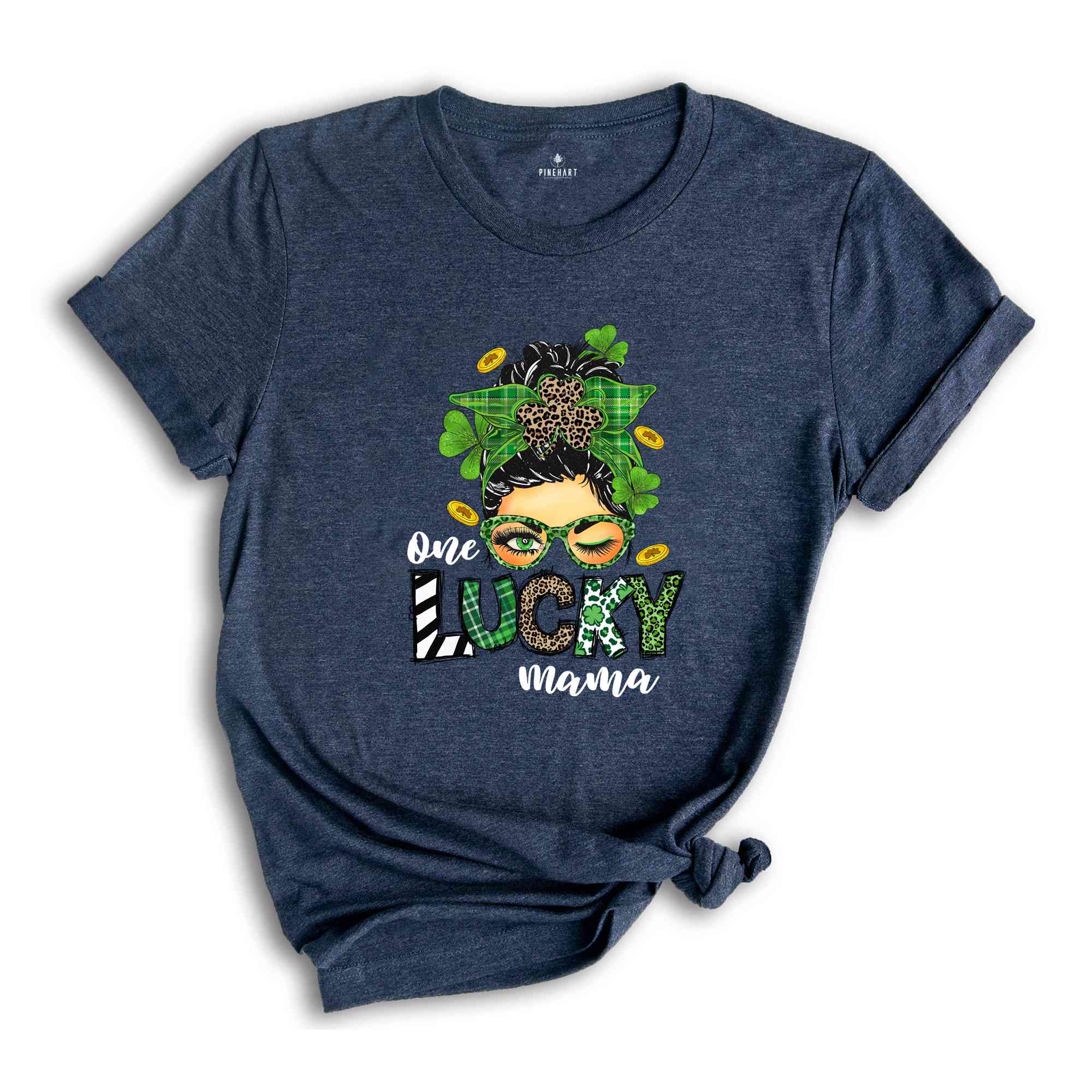 One Lucky Mama, Saint Patrick's Day Mama Shirt, Lucky Mom Shirt, St. Patrick's Day T-Shirt, Feeling Lucky T-Shirt