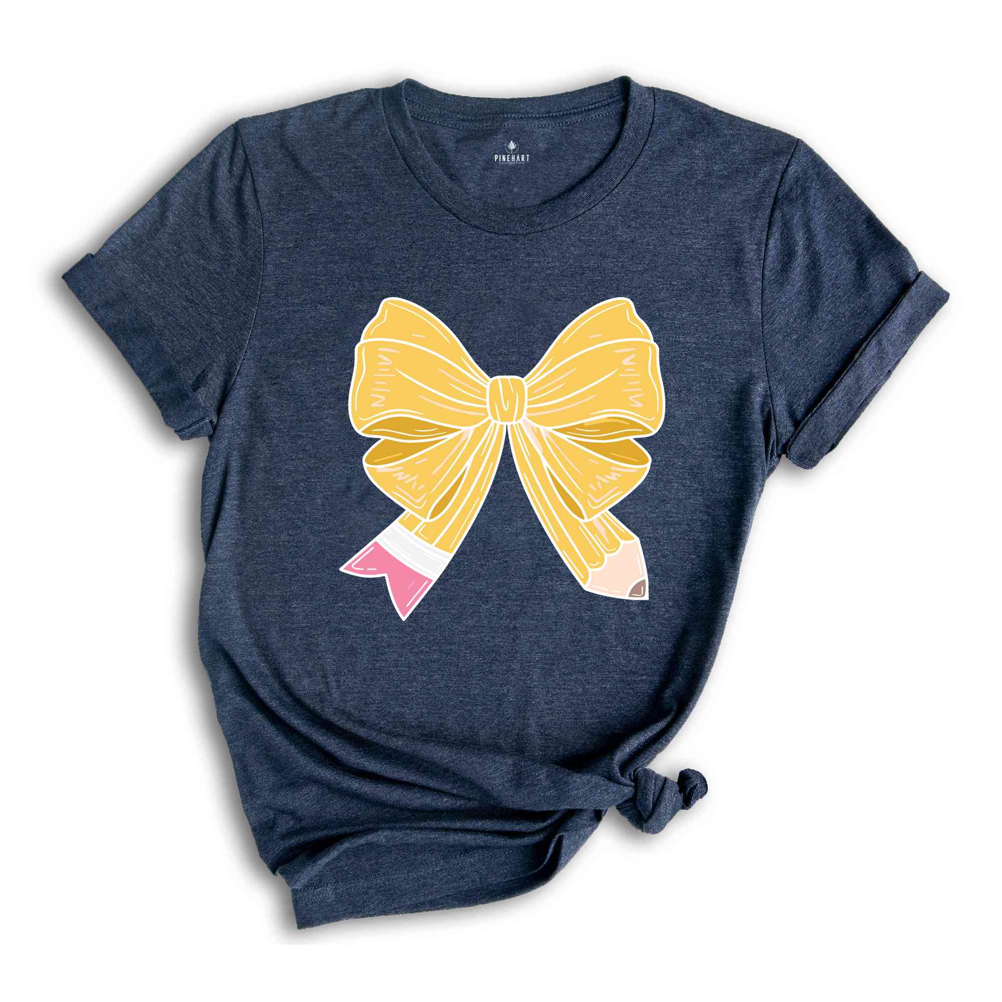 Coquette Teacher T-Shirt, Coquette Pencil Bow T-Shirt, Back to School Tee, Teacher Appreciation Gift, Gifts For Teachers