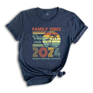 Vintage 2024 Vacation Shirt, Family Vacation T-Shirt, Vacay Mode Shirt, Matching Family Trip Shirts, Making Memories Together Shirt