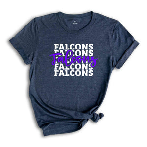 Team Mascot Shirt, Falcons Team Shirt, Falcons Team Spirit Shirt, Falcons Fan Shirt, Falcons School Shirt, Falcons School Spirit