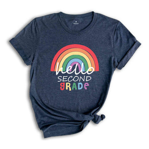 Hello Second Grade Shirt, Second Grade Teacher, 2nd Grade Shirt, Teacher Shirts, First Day of School Shirt, Back to School Shirt