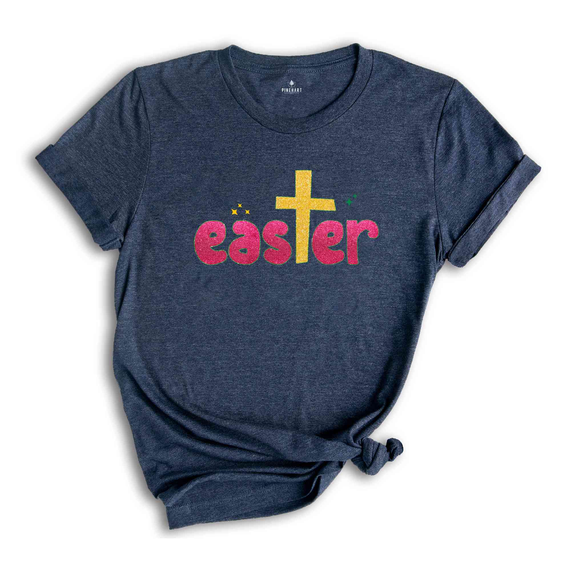 Glitter Easter Shirt, Christian Easter Shirt, Easter Shirt, Cute Easter Shirt, Cute Shirt, Cross Shirt