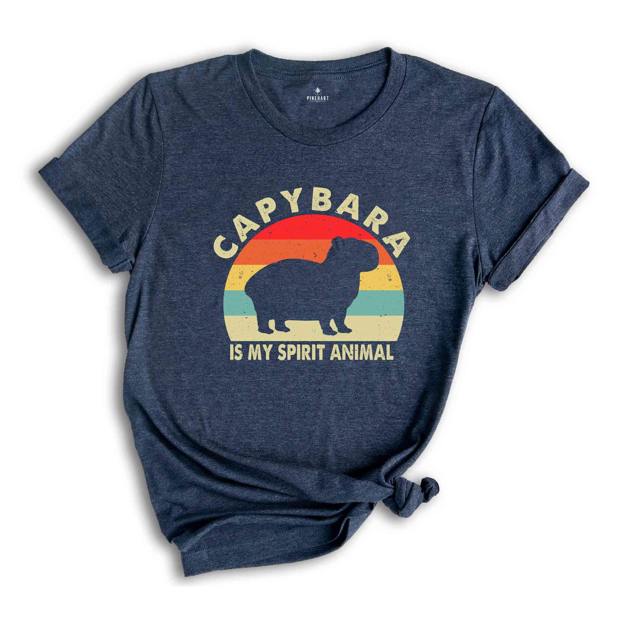 Retro Capybara Shirt, Vintage Capybara Tee, Animal Shirt, Cute Capybara Gift, Humorous Shirt, Funny Capybara T-Shirt, Pet Lover Gift