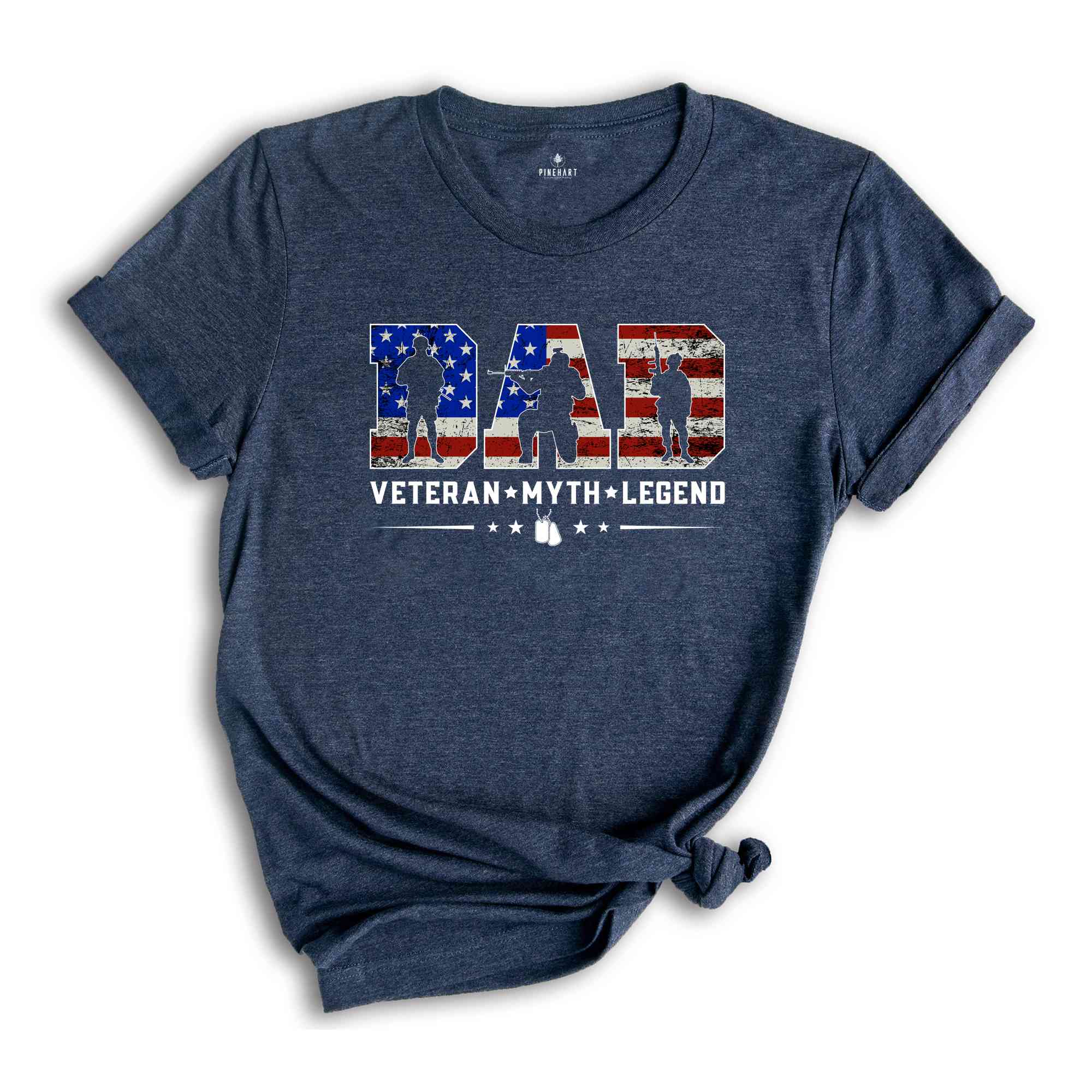 Dad Veteran Myth Legend Shirt, Veteran Dad Shirt, Father's Day Shirt, 4th Of July Shirt, Independence Day Shirt, Gift For Dad