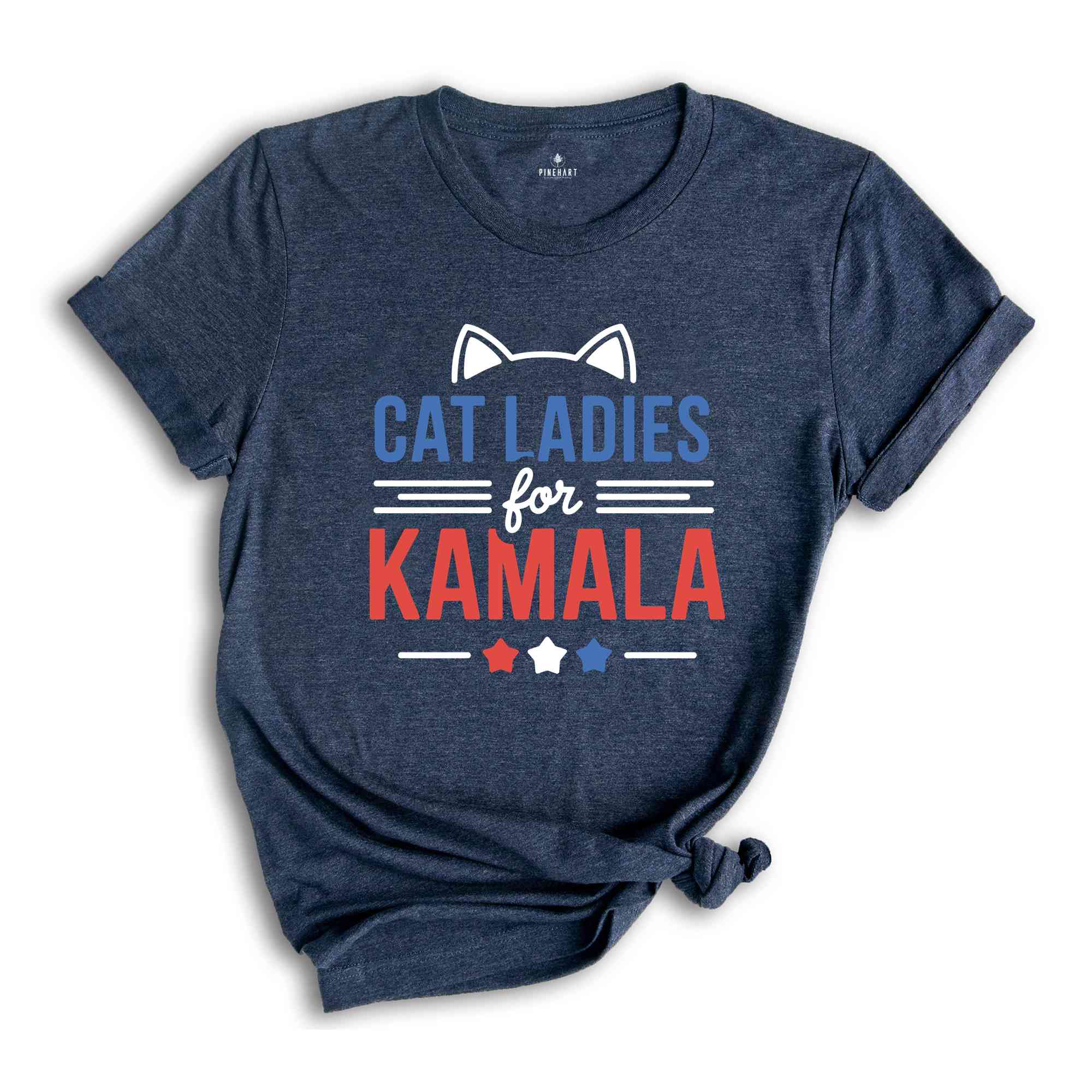 Cat Ladies For Kamala Shirt, Kamala Harris 2024 President Shirt, Cat Mom Shirt, Kamala Rally Shirt, Childless Cat Ladies Kamala Shirt