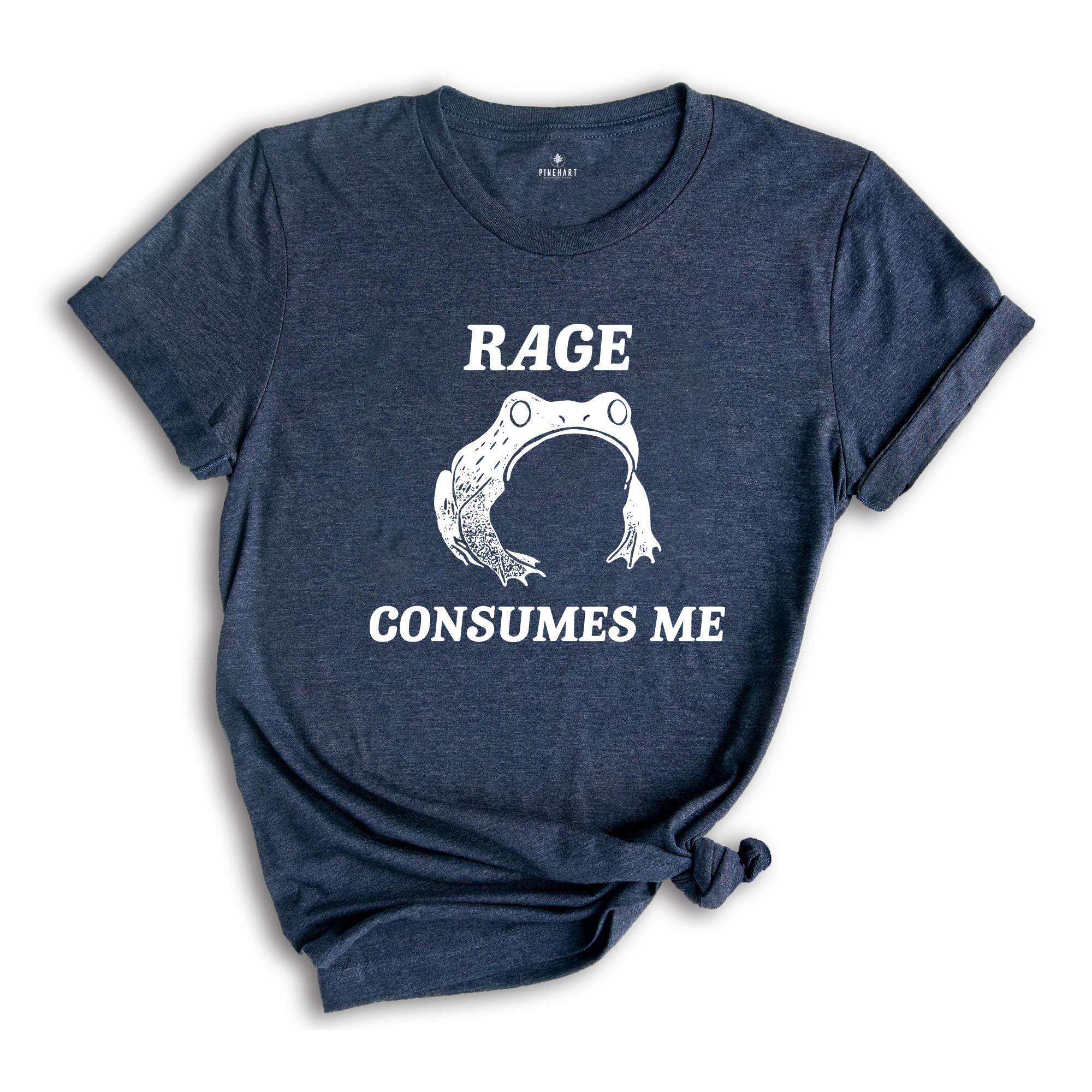 Rage Consumes Me Frog Shirt, Frog Pond Shirt, Frog Meme Shirt, Vintage Frog Shirt, Nature Lover Shirt, Funny Frog Shirt, Retro Frog Shirt