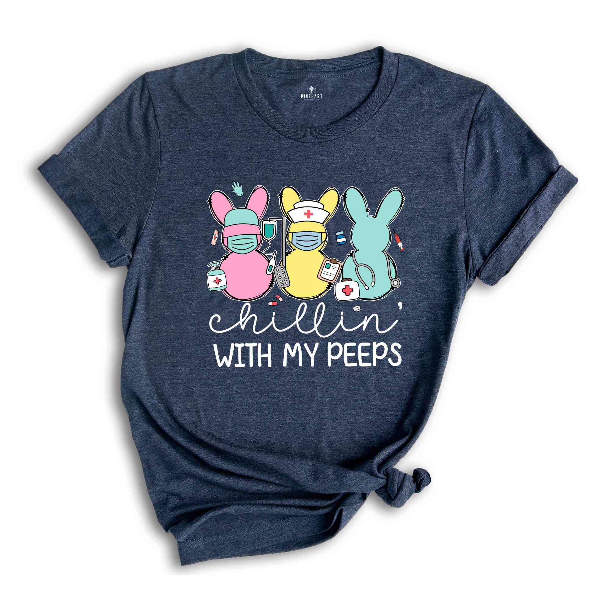 Chillin With My Peeps Easter Bunny Shirt, Easter Day Tee, Easter Day Outfit, Easter Day Gift, Bunny Lover Tshirt, Happy Easter