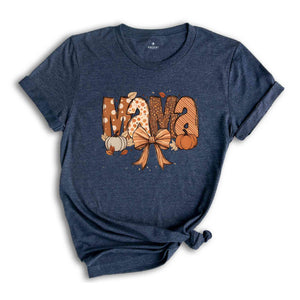 Fall Mama Shirt, Fall Mom T-Shirt, Fall Mama Coquette Pumpkin Mama Shirt, Fall Season Mom Gift, Fall Mama Tee, Halloween Mama Shirt