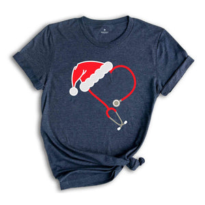 Christmas Stethoscope Shirt, Nursing Tshirt, Cute Christmas Shirt, Christmas Doctor Gift, Nurse Christmas Shirt, Holiday Gift