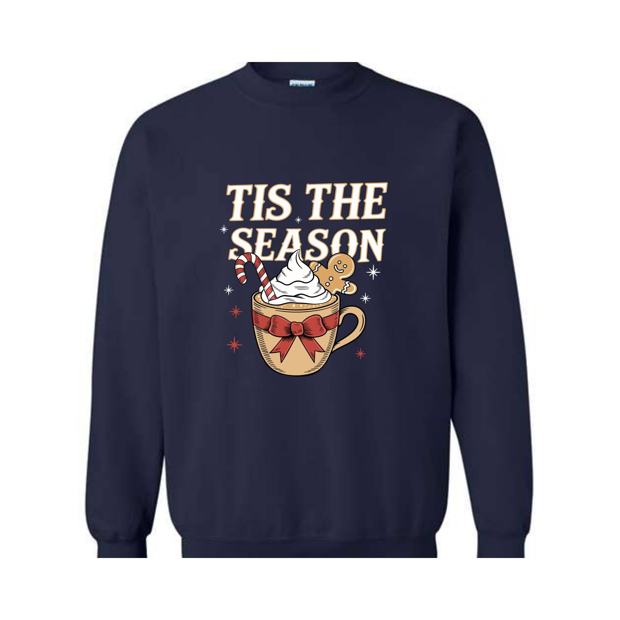 Tis the Season Sweatshirt, Christmas Coffee Sweat, Cute Christmas Sweatshirt, Gift for Mom