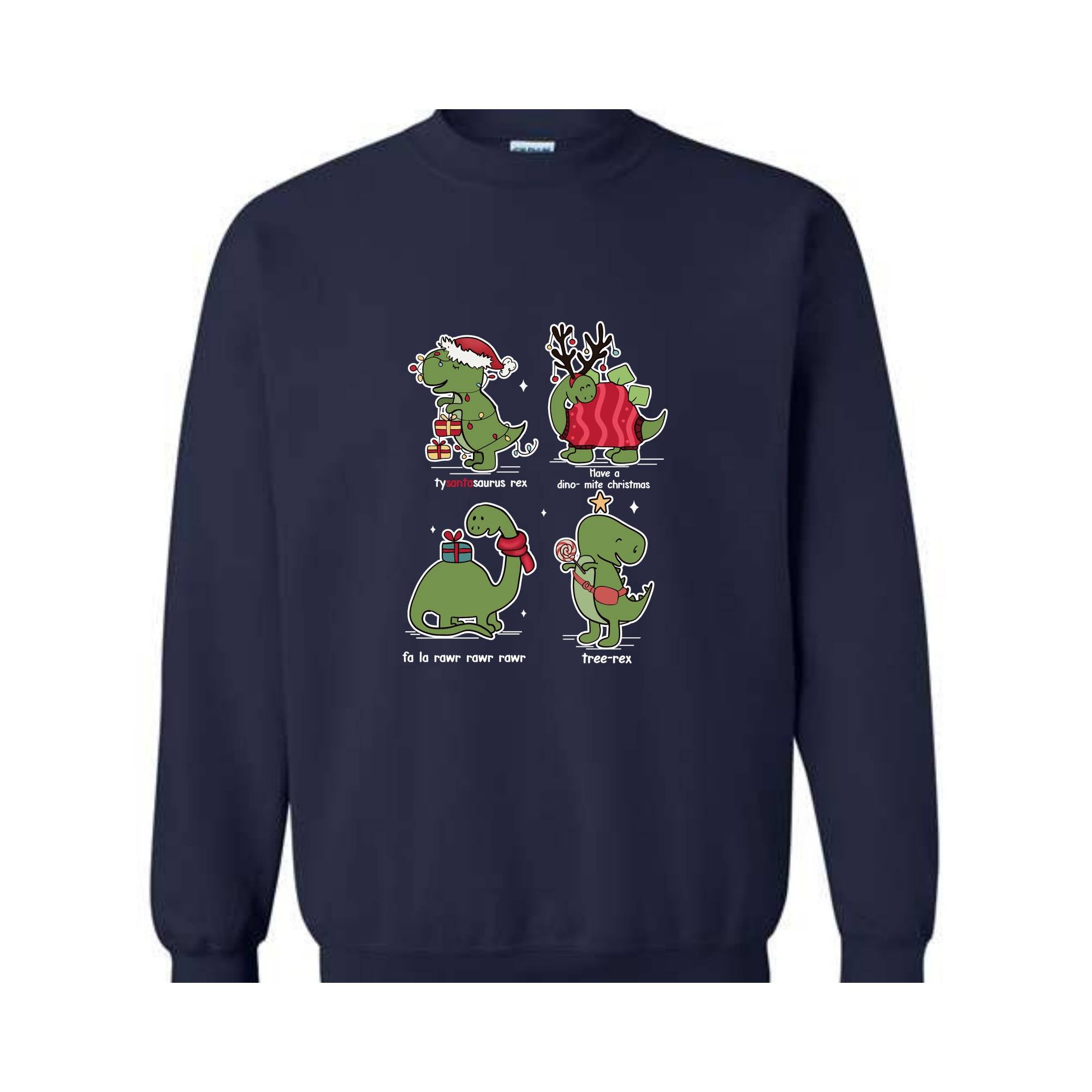 Christmas Dinosaur Sweatshirt, Dinosaur Sweathirt, Christmas Gifts, Dinosaur Lover Sweathirt, Fall Sweatshirt, Christmas Sweatshirt