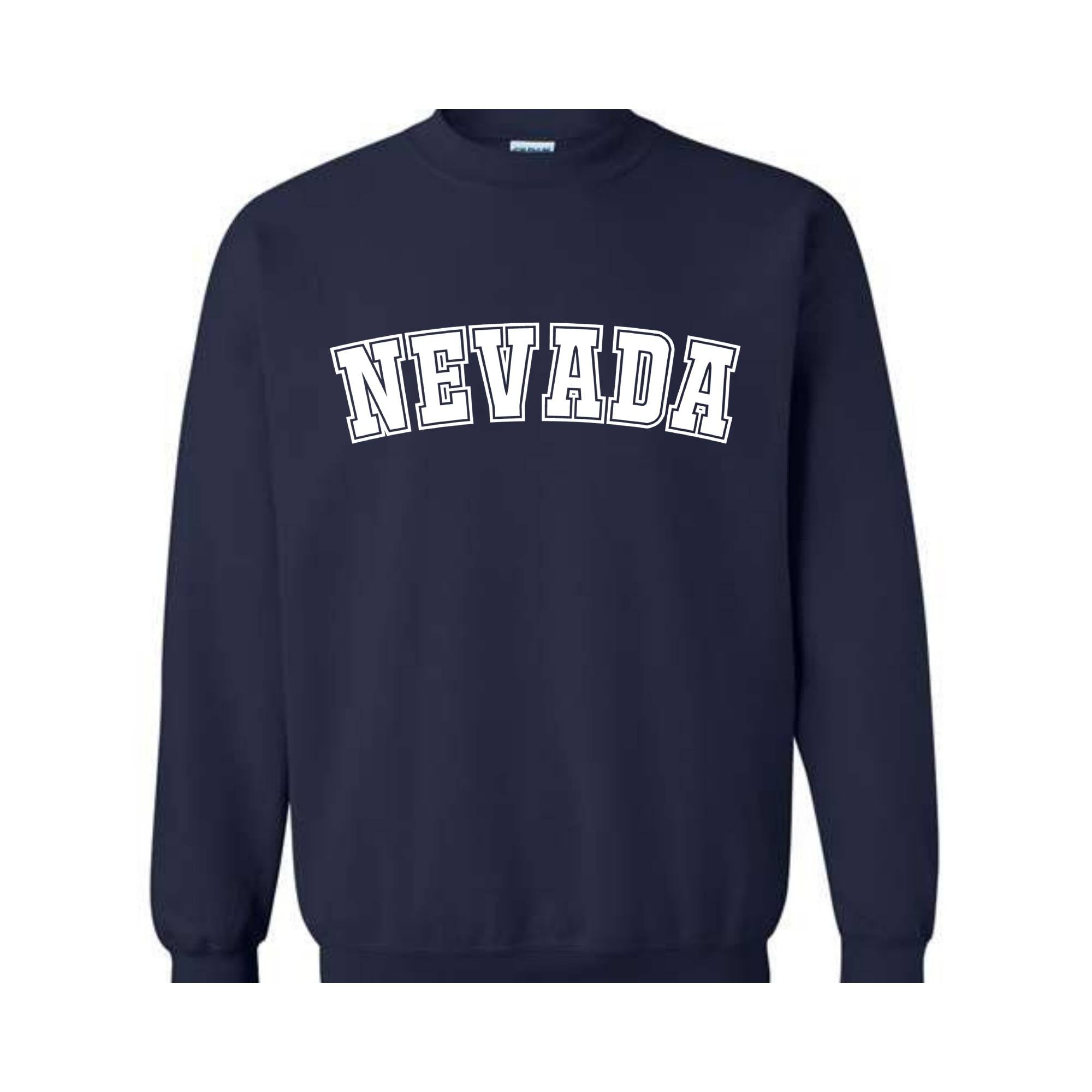 Nevada Sweatshirt, Nevada, Nevada Gift, Nevada Hoodie, Nevada Sweater, Nevada Crewneck, Sweatshirt, Nevada Gifts, Las Vegas Sweatshirt