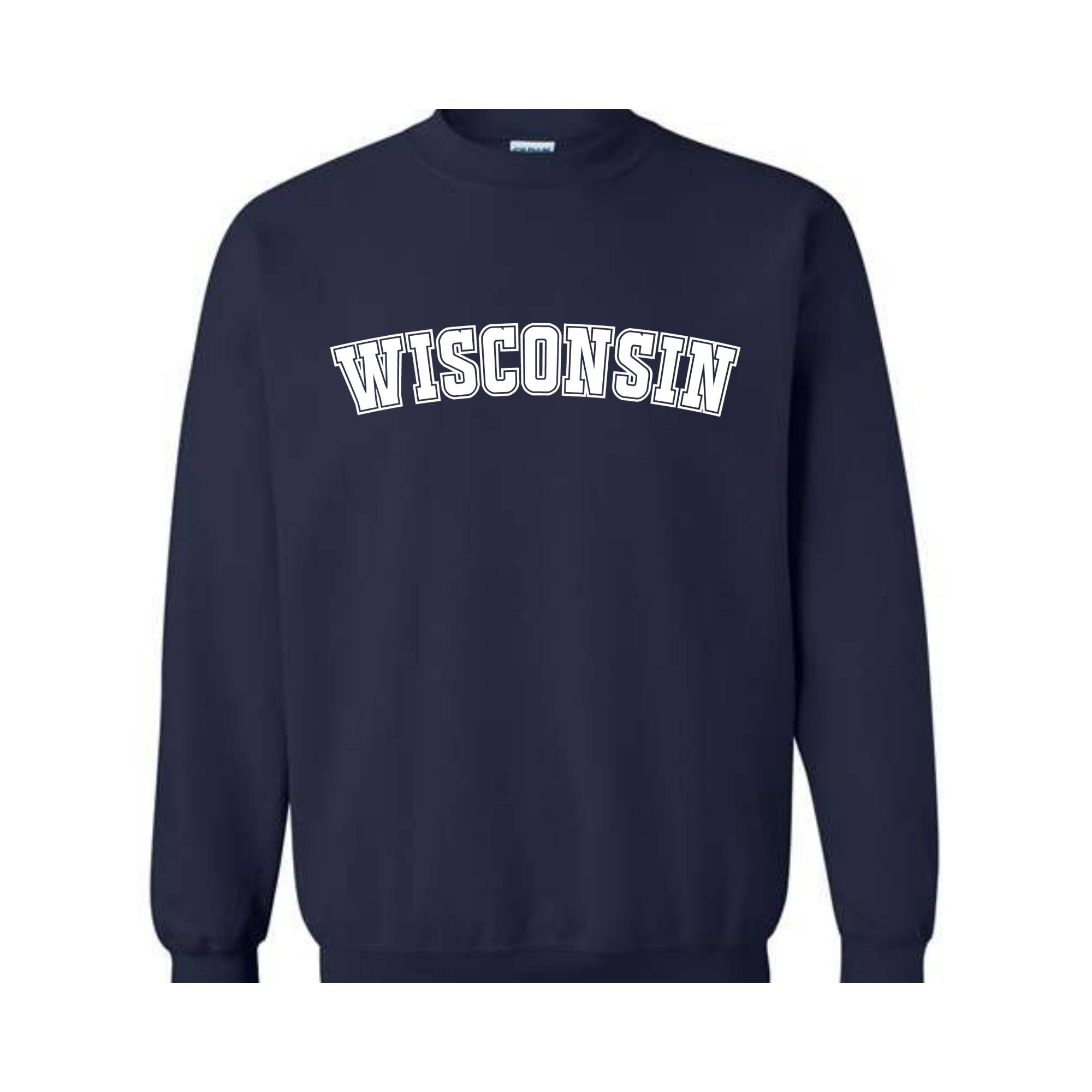 Wisconsin Sweatshirt, Wisconsin, Wisconsin State, Wisconsin Gifts, Wisconsin Sweater, Wisconsin Gift, Wisconsin Crewneck