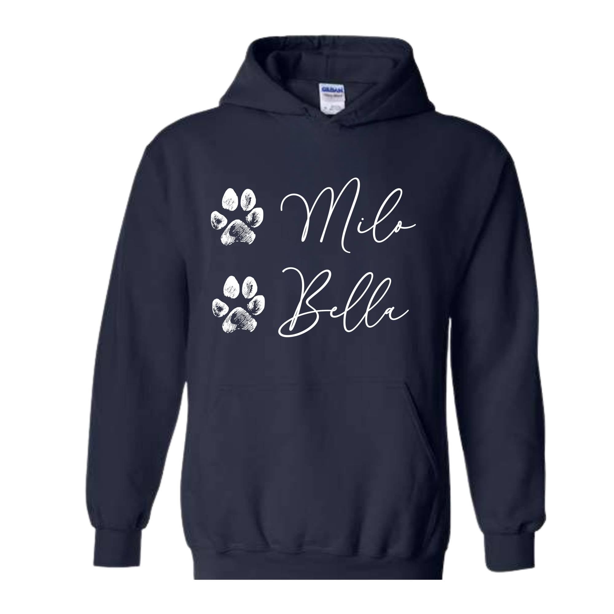 Custom Dog Mama Hoodie With Dog Names On Sleeve, Dog Mama Hoodie, Personalized Dog Mama Sweater, Custom Dog Names