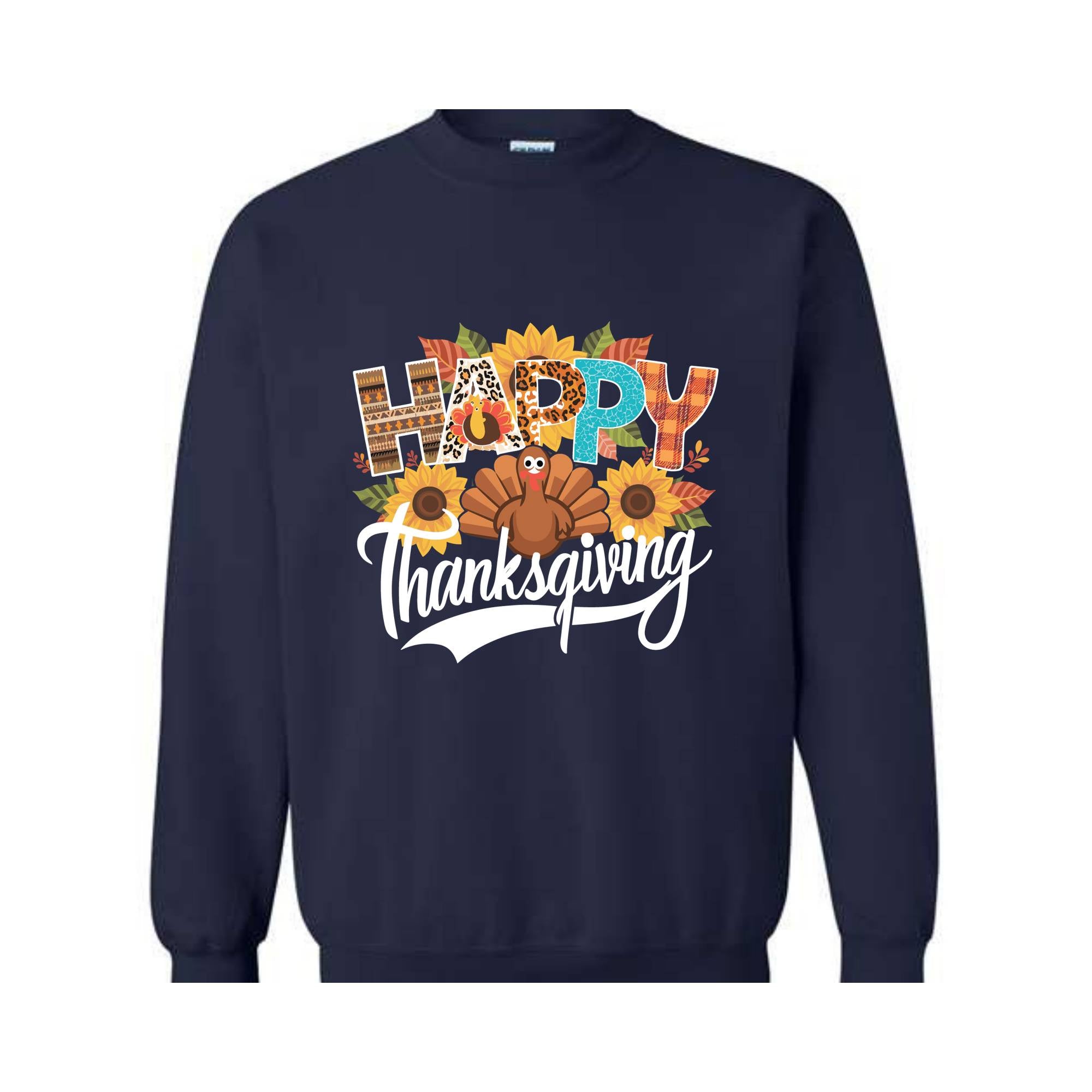 Happy Thanksgiving Shirt, Happy Thanksgiving Turkey Shirt, Pumpkin Season Shirt, Thanksgiving Sweatshirt, Thanksgiving Pumpkin Sweatshirt