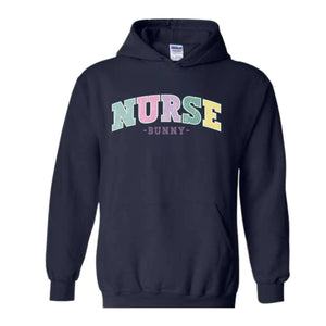 Nurse Bunny Hoodie , Cute Nurse Hoodie , Easter Nurse, Nurse Easter Hoodie , Nurse Appreciation, Nurse Life, Easter Squad