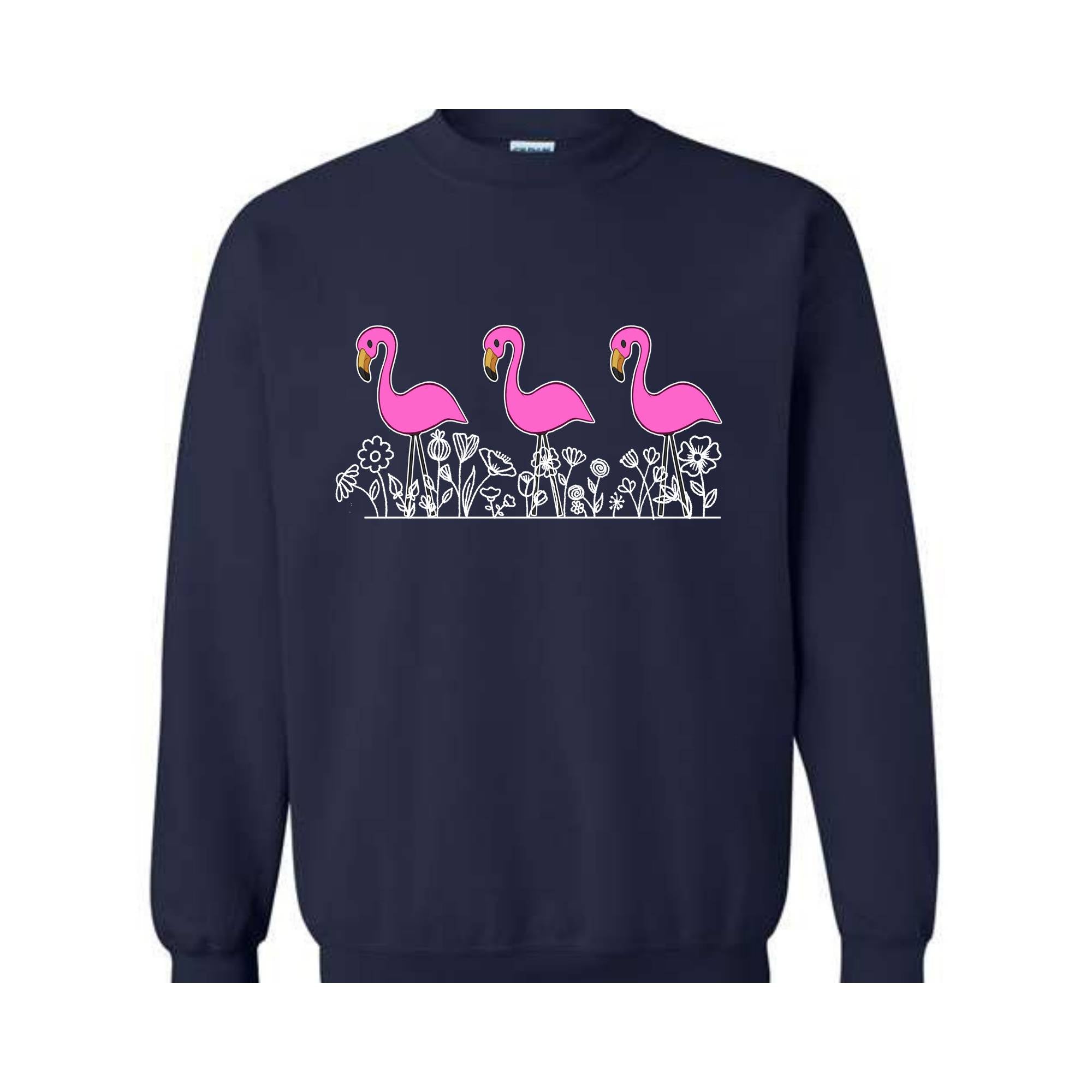 Animal Tropical Bird Pink Flamingo Sweatshirt, Flamingo Lover , Pink Flamingo Tee, Flamingo Lover Gift