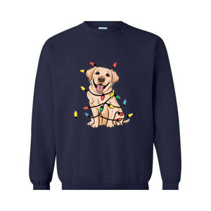 Christmas Dog Labrador Sweatshirt, Labrador Christmas Sweat, Labrador Dog Mom Gift, Labrador Dog Family Sweater, Family Holiday Sweater