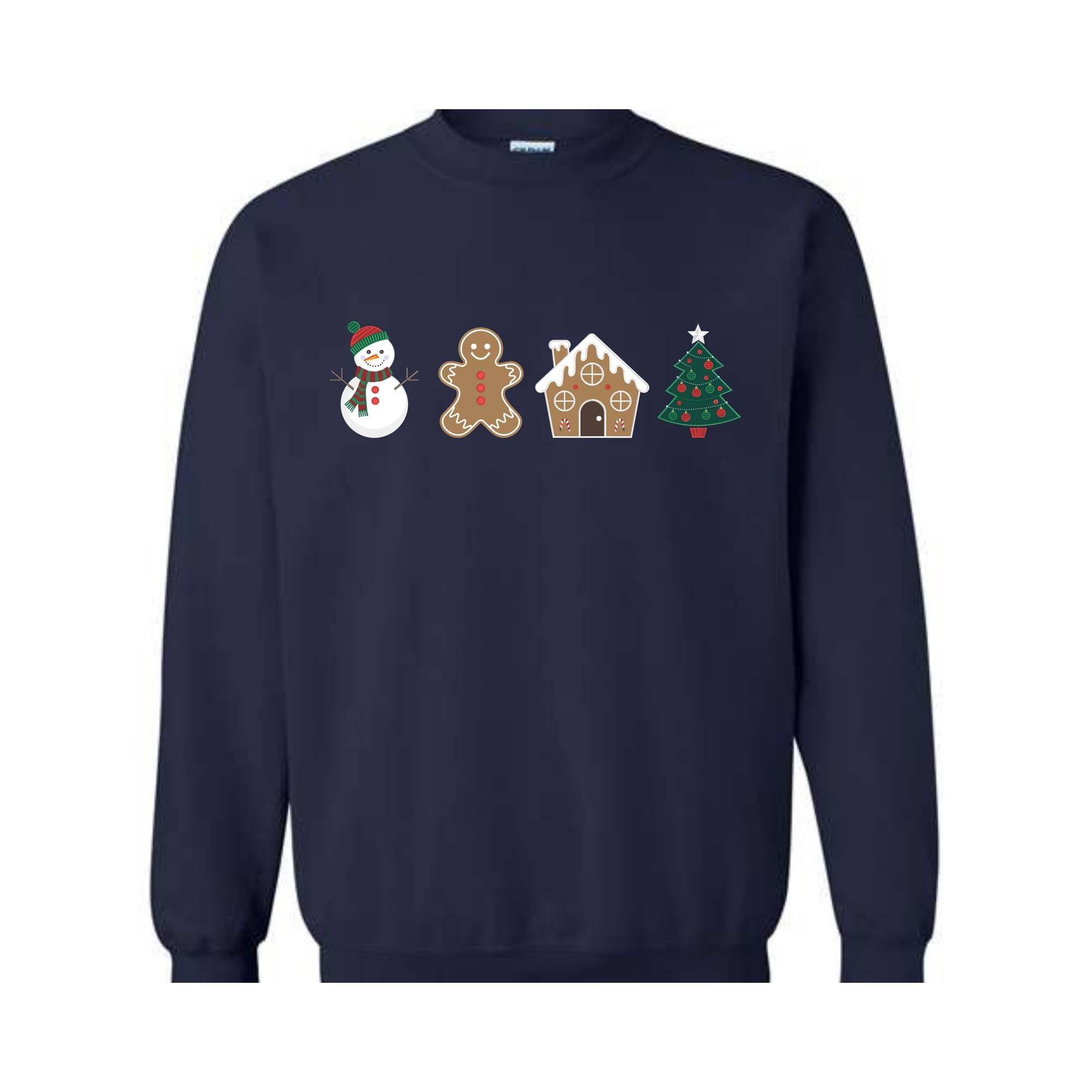 Cute Gingerbread Cookies Sweatshirt, Gift For Christmas