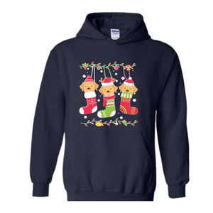 Christmas Golden Retriever Hoodie, Christmas Pajama, Dog Hoodie, Happy Christmas Dog, Cute Dog Hoodie