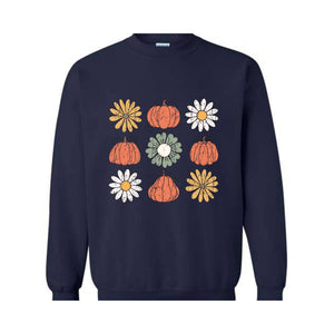 Retro Fall Sweatshirt, Pumpkin Sweatshirt, Pumpkin Spice Shirt, Autumn Sweater, Cute Fall Crewneck, Fall Crewneck, It's Fall Y'all