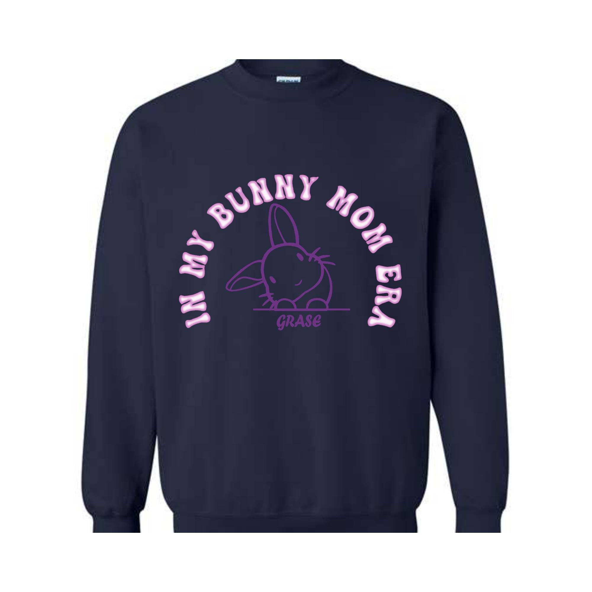 ın my bunny mom Era sweatshirt, custom Easter day sweatshirt, custom name bunny sweatshirt, Mommy Bunny Hoodie