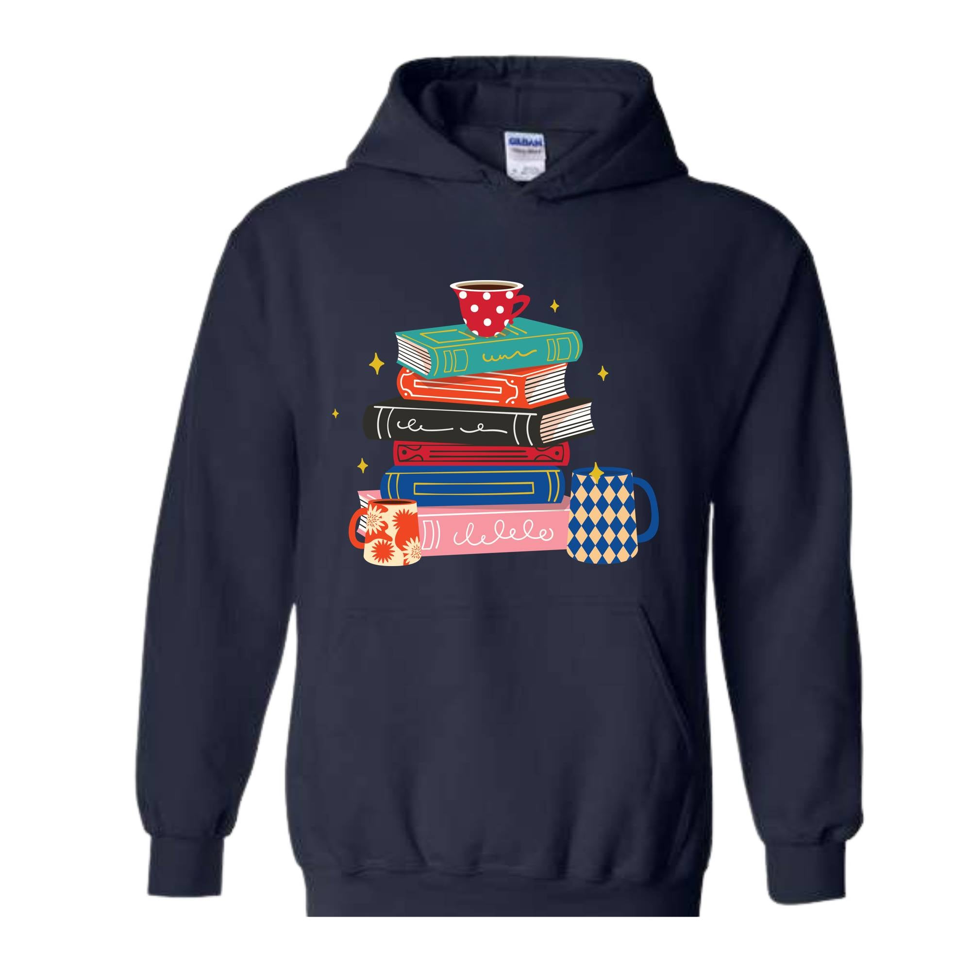 Coffee And Books Sweatshirt, Bookish Hoodie, Gift For Teacher, Librarian Sweater, Cute Books And Coffee Hoodie