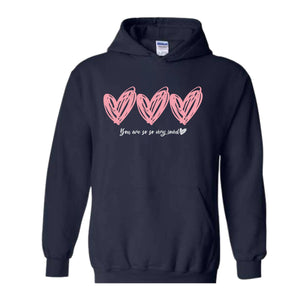 Tiny Human Behind Me You Are So Very Loved Sweatshirt, Teacher Sweatshirt, Cute Teacher Hoodie, Teacher Appreciation, Teacher Outfit