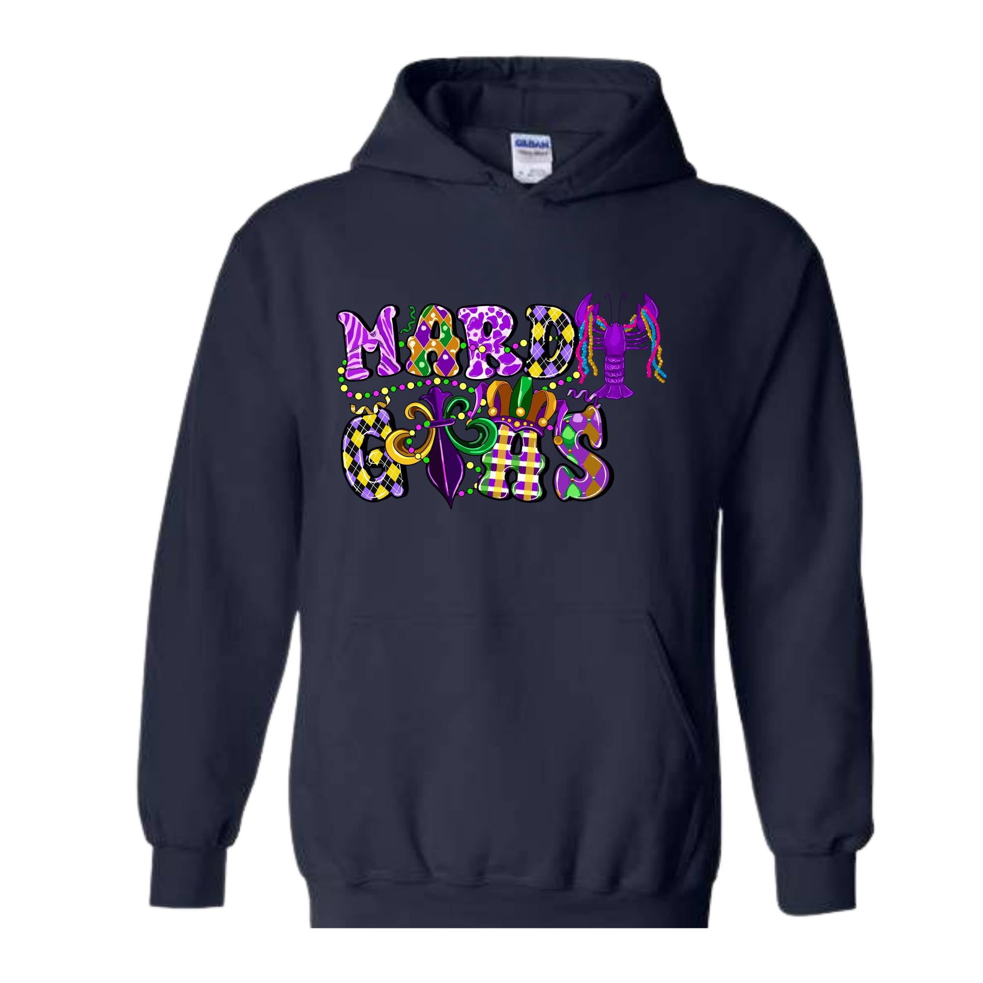 Mardi Gras Celebration Sweatshirt, Festival Hoodie, Carnival Sweatshirt, Party Wear, Mardi Gras Gift