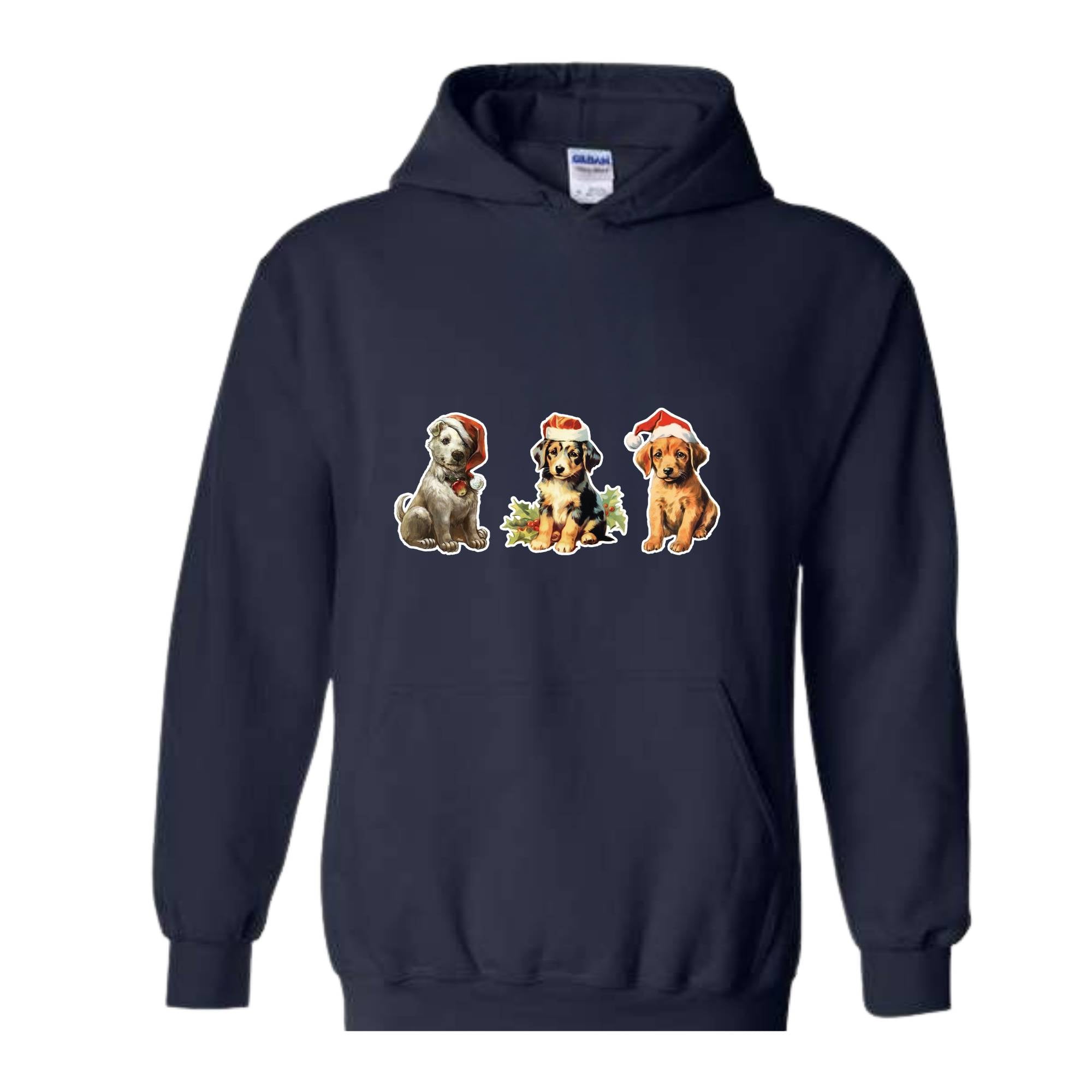 Christmas Dogs Sweatshirt, Vintage Christmas Sweatshirt, Vintage Dogs Sweatshirt, Cute Christmas Dogs, Dog Lover Sweatshirt