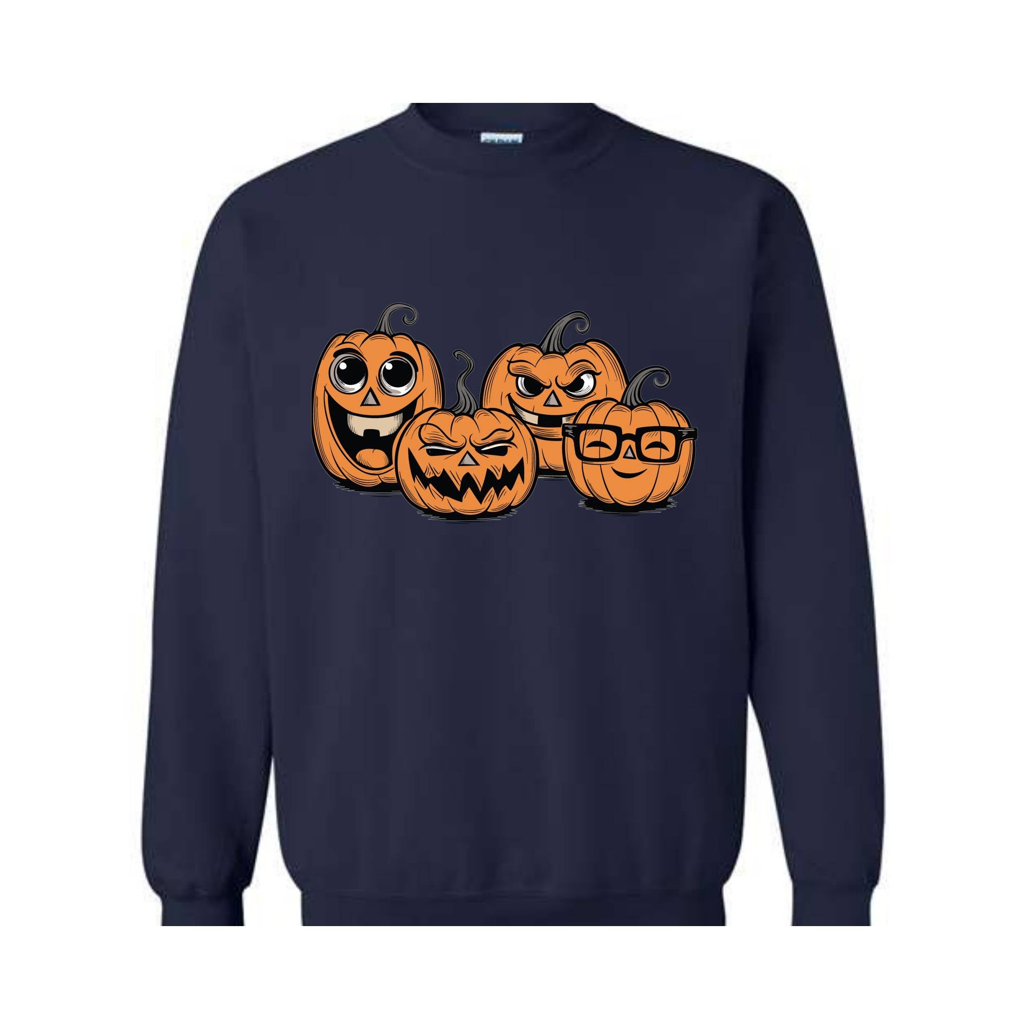 Pumpkin Sweatshirt, Pumpkin Sweater, Spooky HalloweenSweatshirt, Spooky Season, Fall Shirts, Halloween Sweater