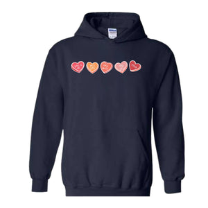 Cute Hearts Valentines Sweatshirt, Cute Valentines Day Sweater, Valentines Day Sweatshirt, Valentines Day Gifts