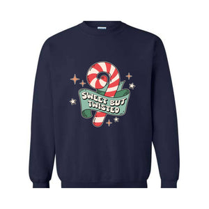 Sweet But Twisted Sweatshirt, Christmas Sweatshirt, Christmas Gifts, Christmas Candy Sweatshirt, Christmas Family Sweatshirt