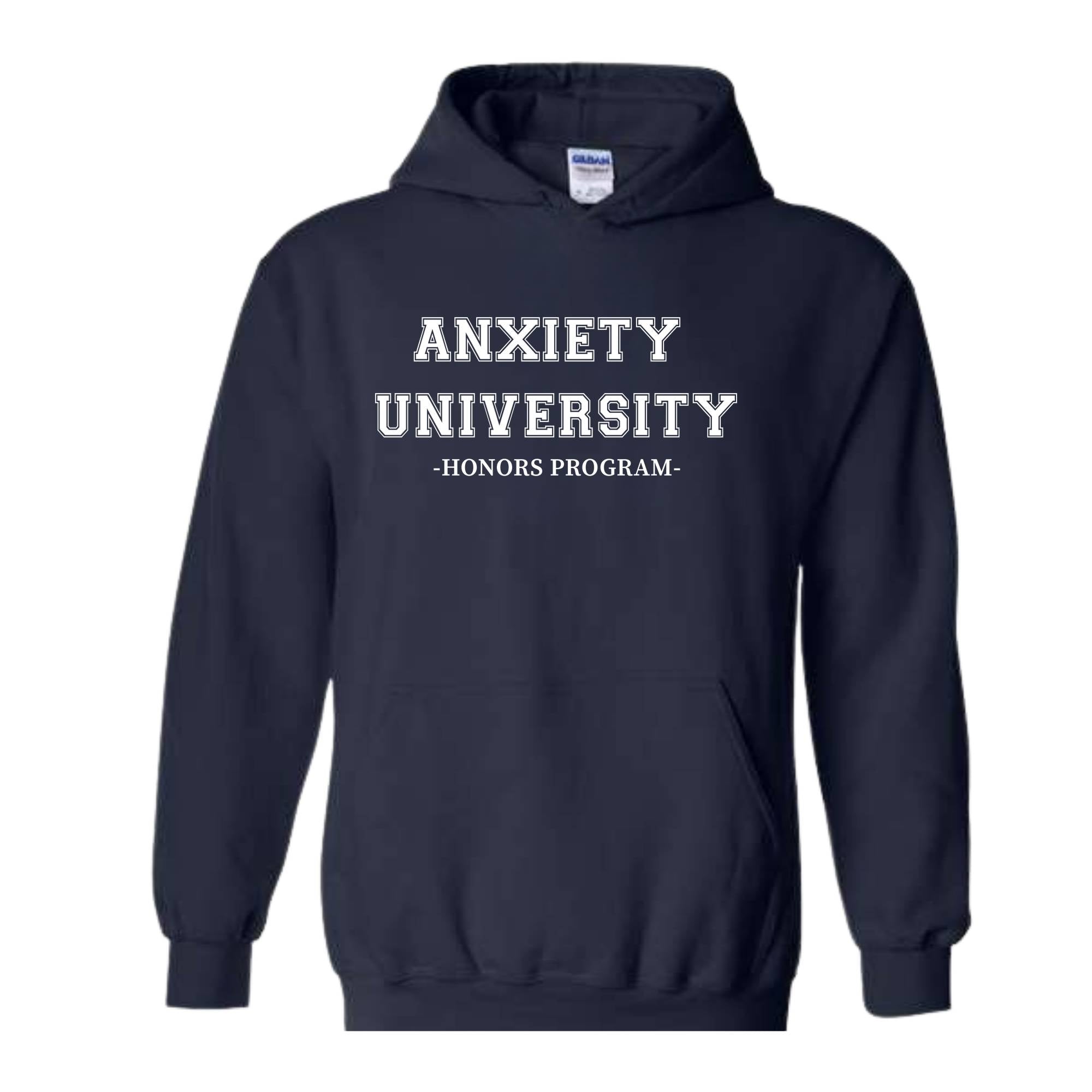 Anxiety University Sweatshirt, Anxiety University Honors Program Sweatshirt, Anxiety Sweater, Mental Health Apparel