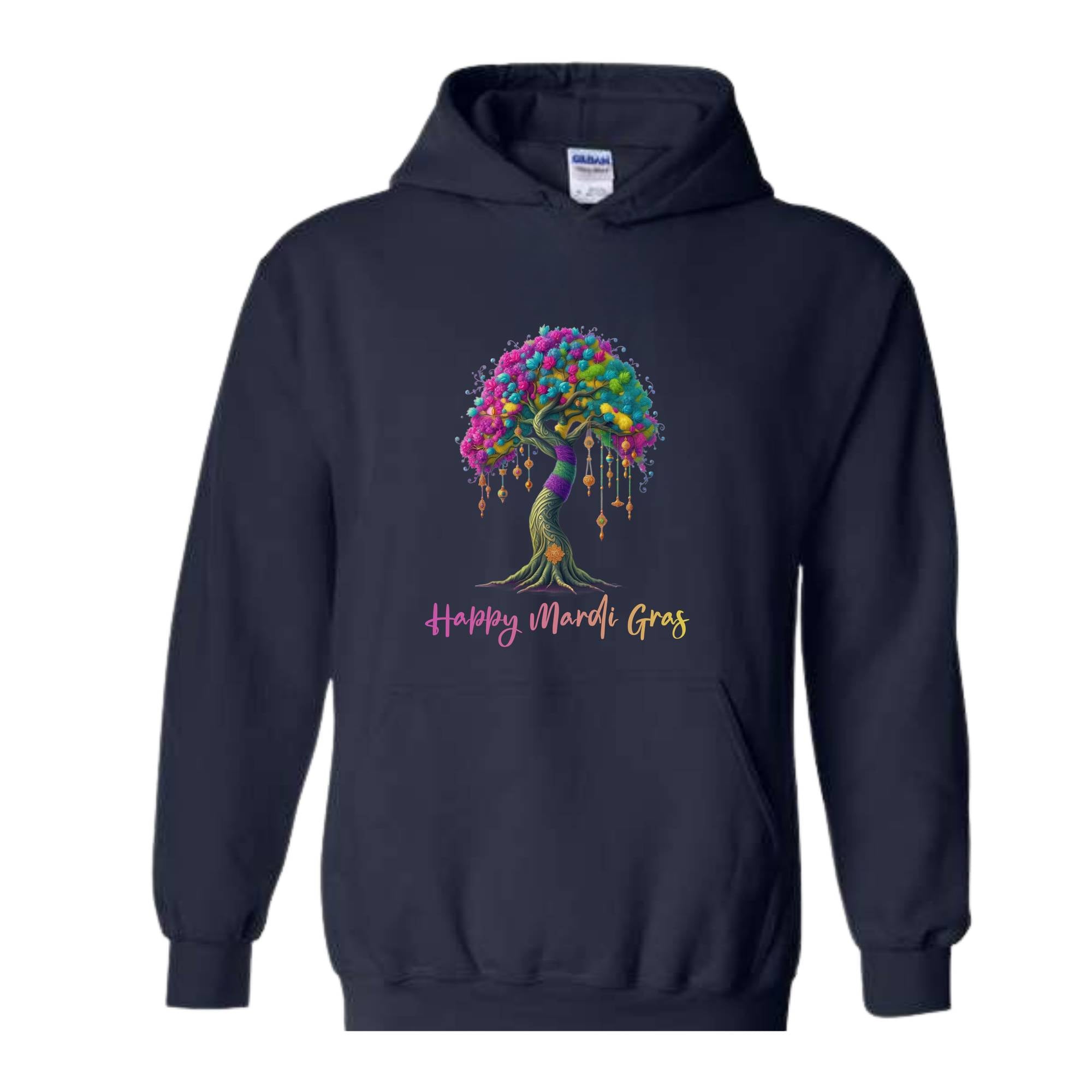 Mardi Gras Tree Sweatshirt, Retro Mardi Gras Louisiana Sweater, Happy Mardi Gras Hoodie, Fat Tuesday Sweatshirt, Mardi Gras Carnival Gift