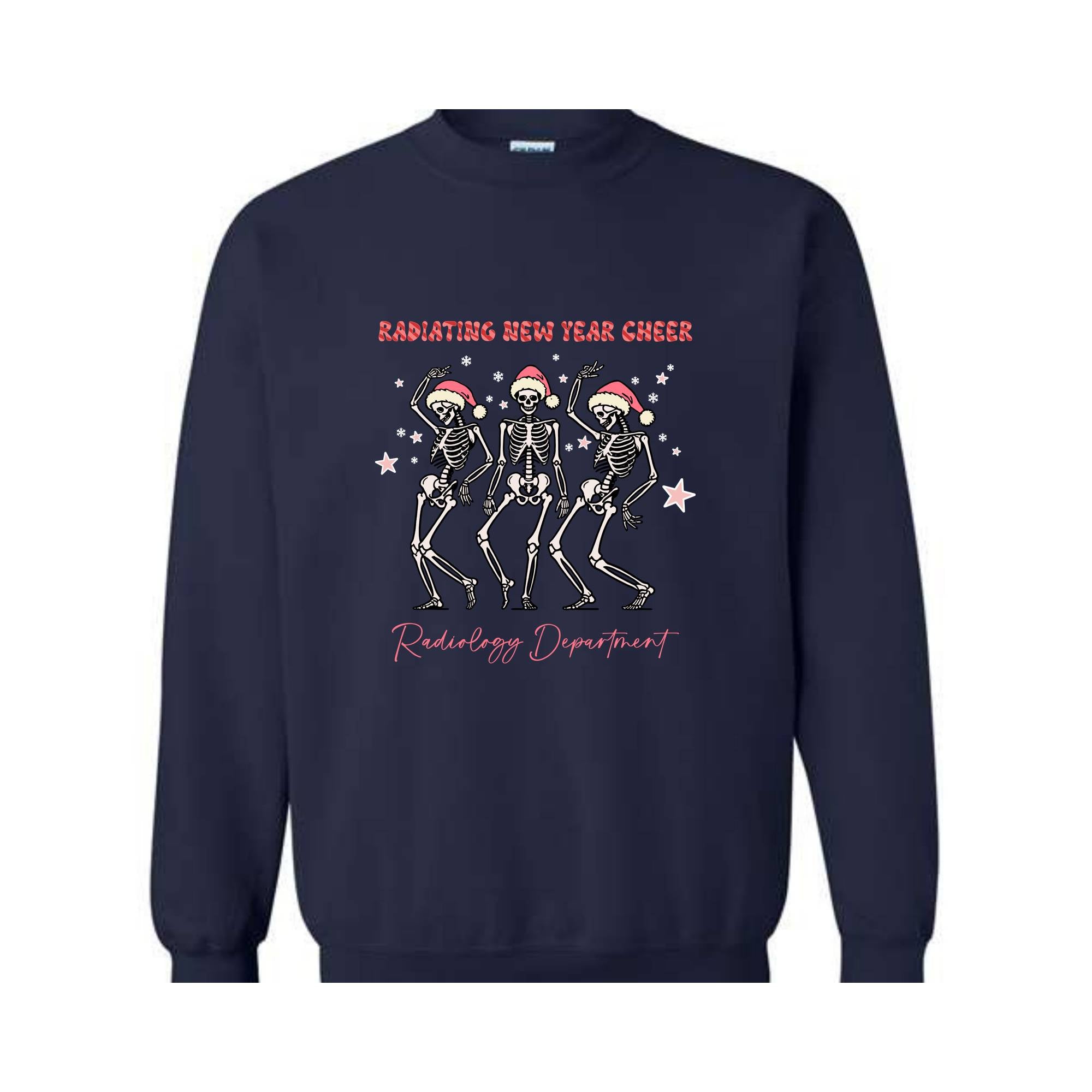 Radiology Department New Year Sweatshirt, Radiating New Year Cheer 2025 Sweater, RAD Tech New Years Eve Sweatshirt, Radiology Gift, Xray Tec