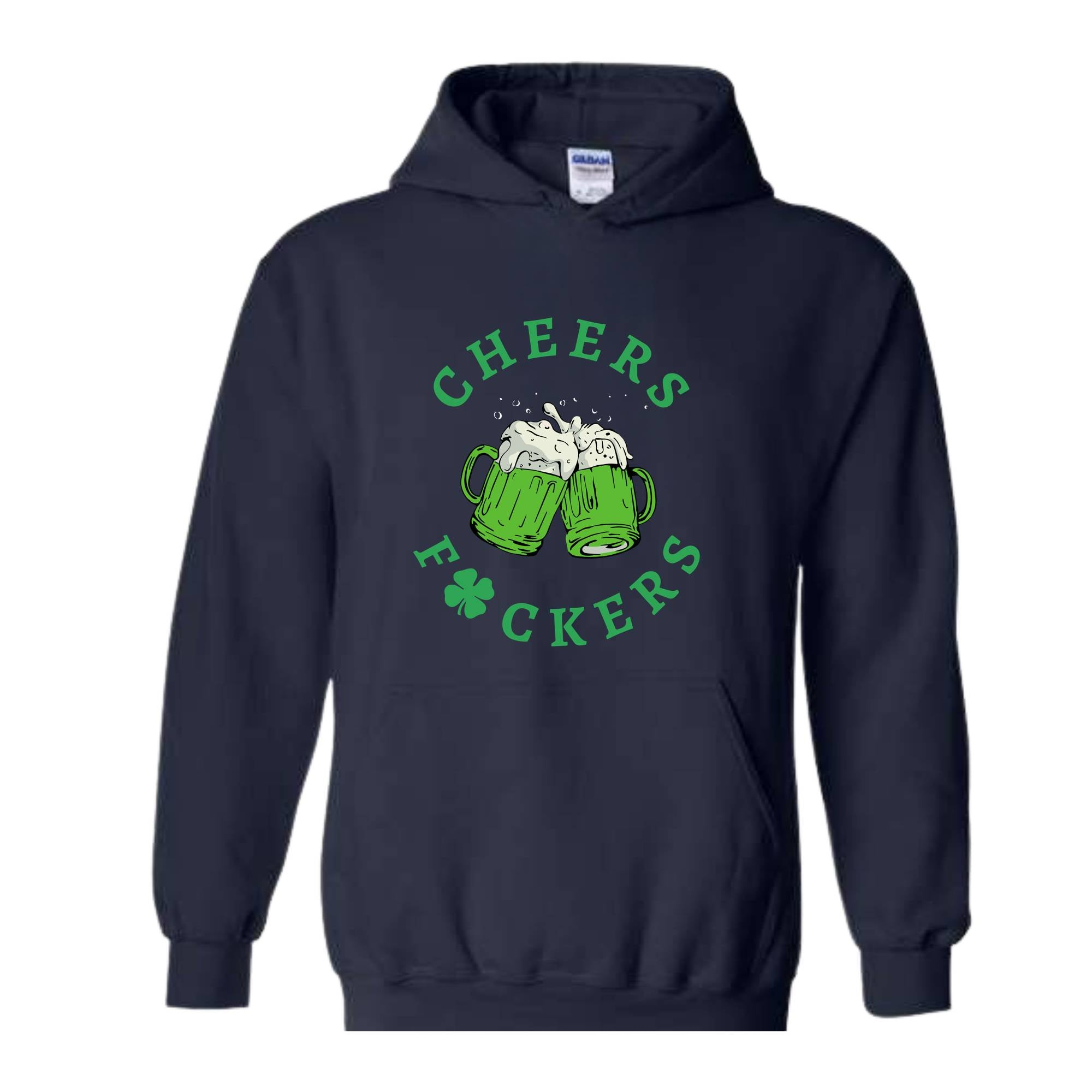 Cheers Fuckers Sweatshirt, St. Patrick's Day Sweater, Lucky Hoodie, Paddy's Day Shirt, Irish Gifts, Shamrock Sweater