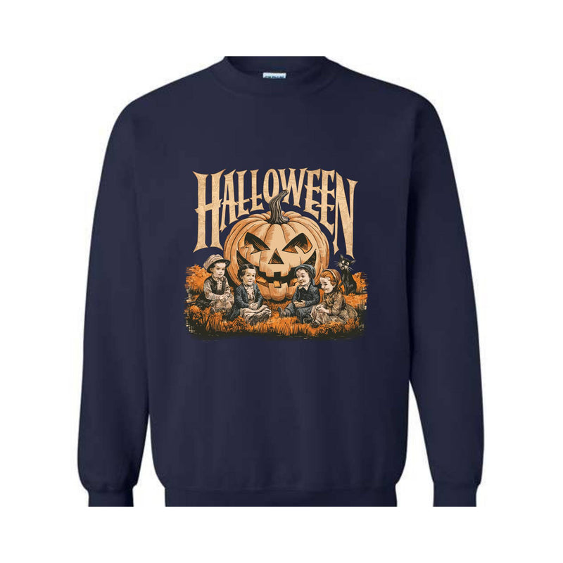 Jack O Lantern, Retro Halloween, Vectorian, Vintage Sweatshirt, Halloween, Pumpkin Sweatshirt