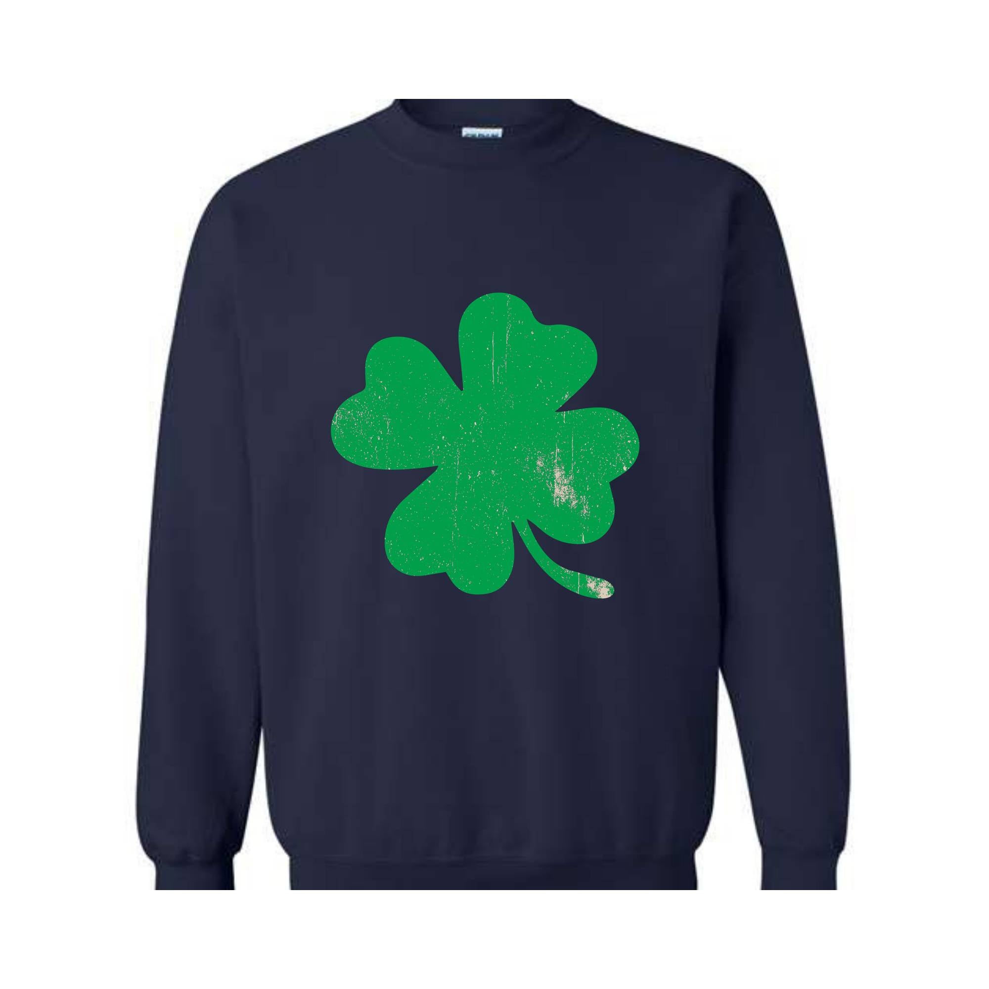 Retro Shamrock Sweatshirt, Clover Sweatshirt, Cute St Patrick’s Day Hoodie, Lucky Hoodie, Irish Hoodie, Four Leaf Clover Hoodie