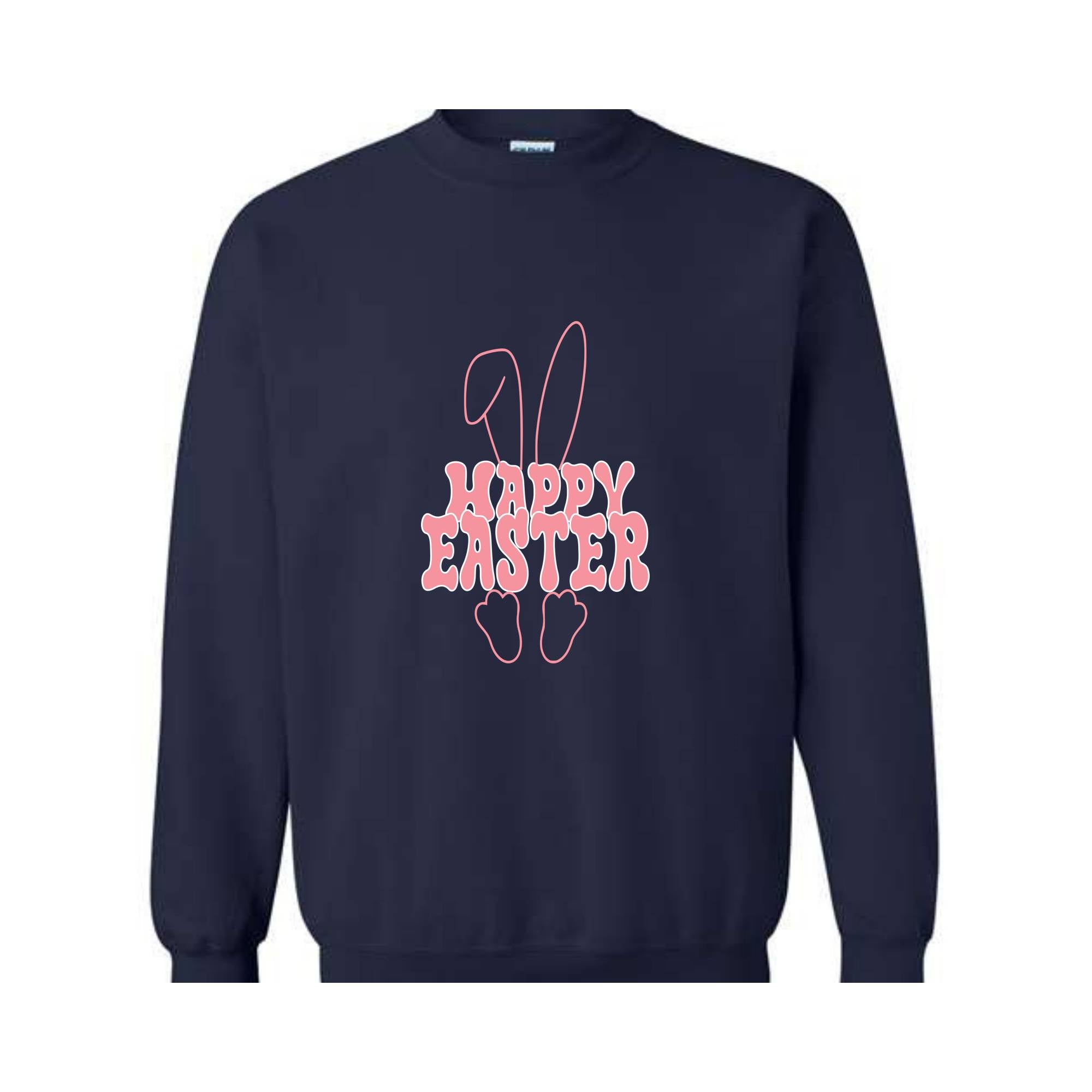 Happy Easter Sweatshirt, Easter Bunny Sweater, Cute Bunny Hoodie, Christian Easter Sweater, Easter Egg Hoodie