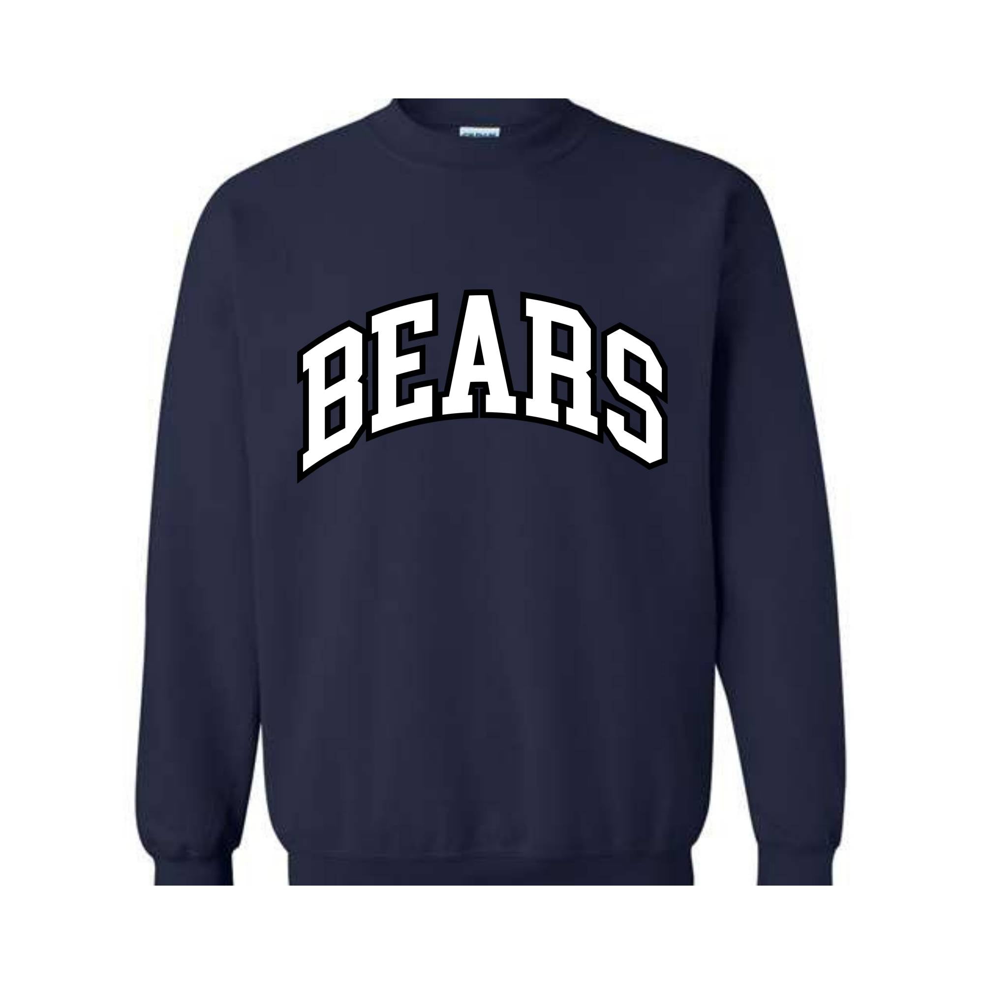 Team Mascot Sweatshirt, Bears Team Sweatshirt, Bears Team Spirit Sweatshirt, Bears Fan Tee, Bears School Sweatshirt, Bears School Spirit