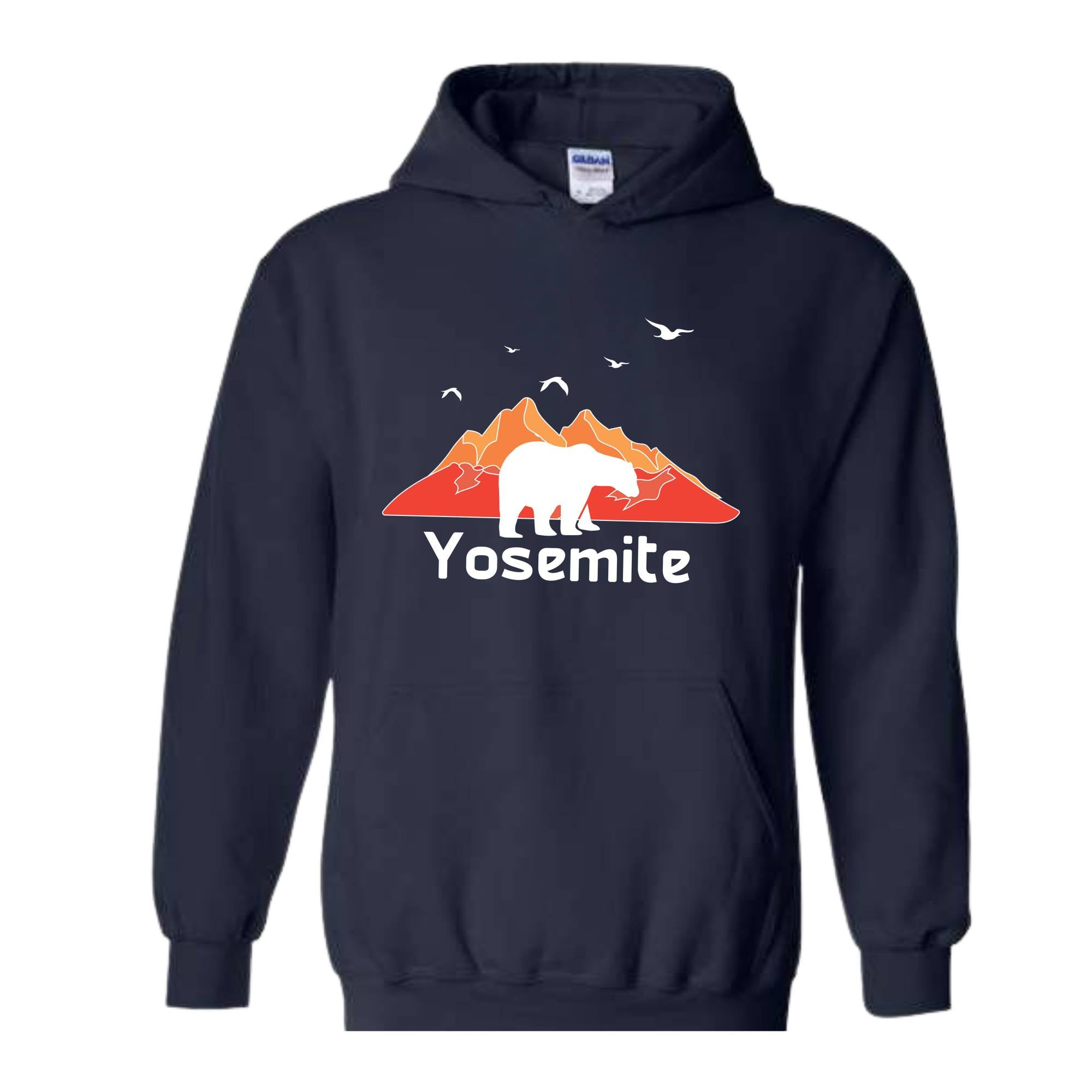 National Park Hoodie, National Park Name Hoodie, Bear Hoodie, Yosemite Hoodie, Mountains Hoodie, Landscape Hoodie