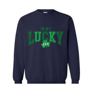 In My Lucky Era Sweatshirt, Saint Patrick Day Sweatshirt, Irish Sweatshirt, Shamrock Sweatshirt, Irish Day Gift, Lucky Sweatshirt,