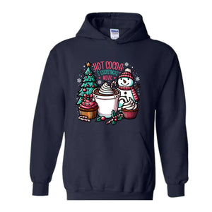 Hot Cocoa And Christmas Movie Sweatshirt, Christmas Sweatshirt, Hot Cocoa Sweatshirt, Christmas Gifts, Christmas Hoodie