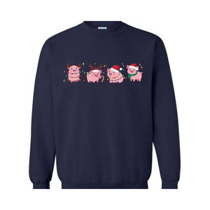 Merry Pigmas Sweatshirt, Christmas Pig Sweater, Christmas Pig Shirt, Pig Lover Gift T-Shirt, Funny Farmer Shirt, Cute Holiday Pig Christmas