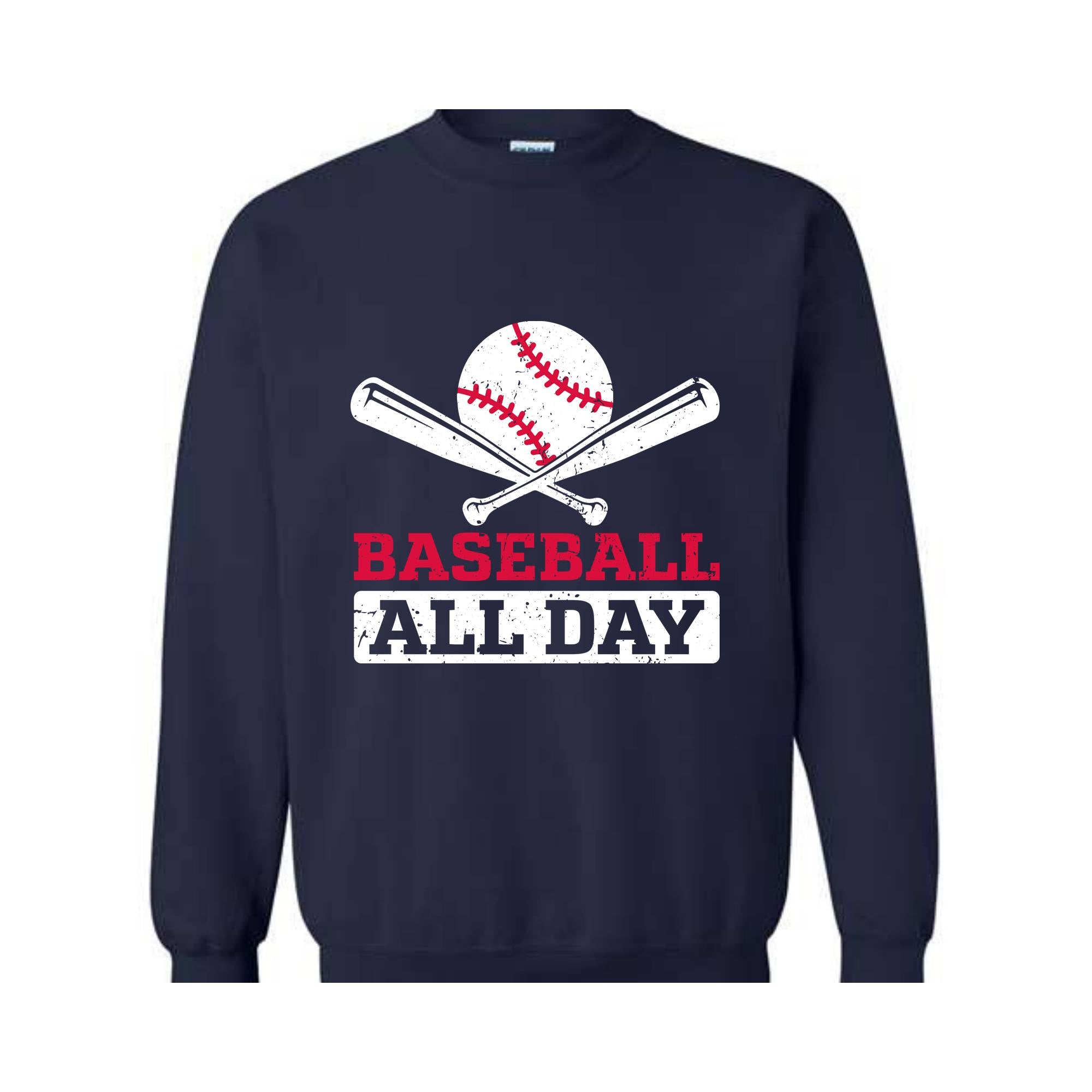 Baseball All Day Sweatshirt, Vintage Sweatshirts, Baseball Sweatshirt, Retro Baseball Sweatshirt, Retro Sweatshirts