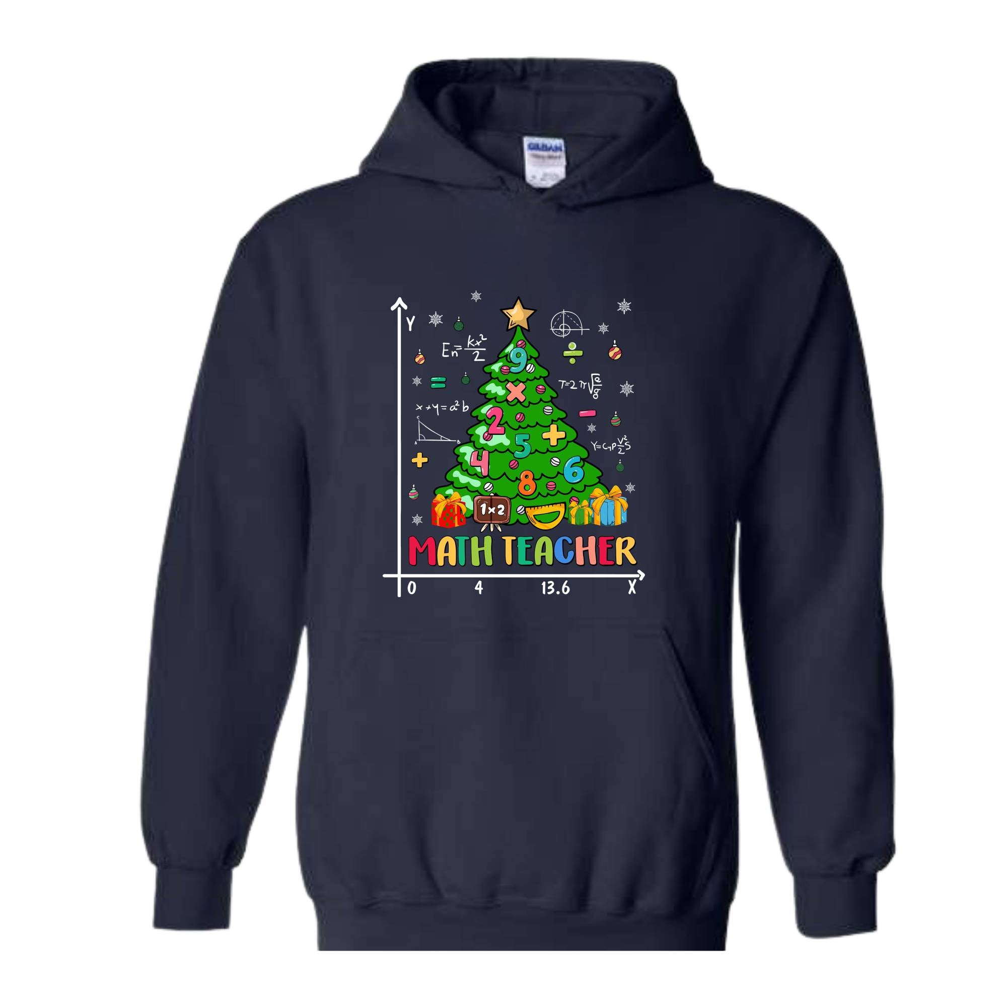 Christmas Tree Math Teacher Sweatshirt, Math Teacher Lover, Teaching Math Hoodie, Mathematics Sweatshirt, Math Christmas Sweater