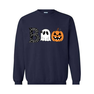 Halloween Boo Sweatshirt, Halloween Ghost Sweatshirt, Halloween Pumpkin Sweat, Pumpkin Sweatshirt