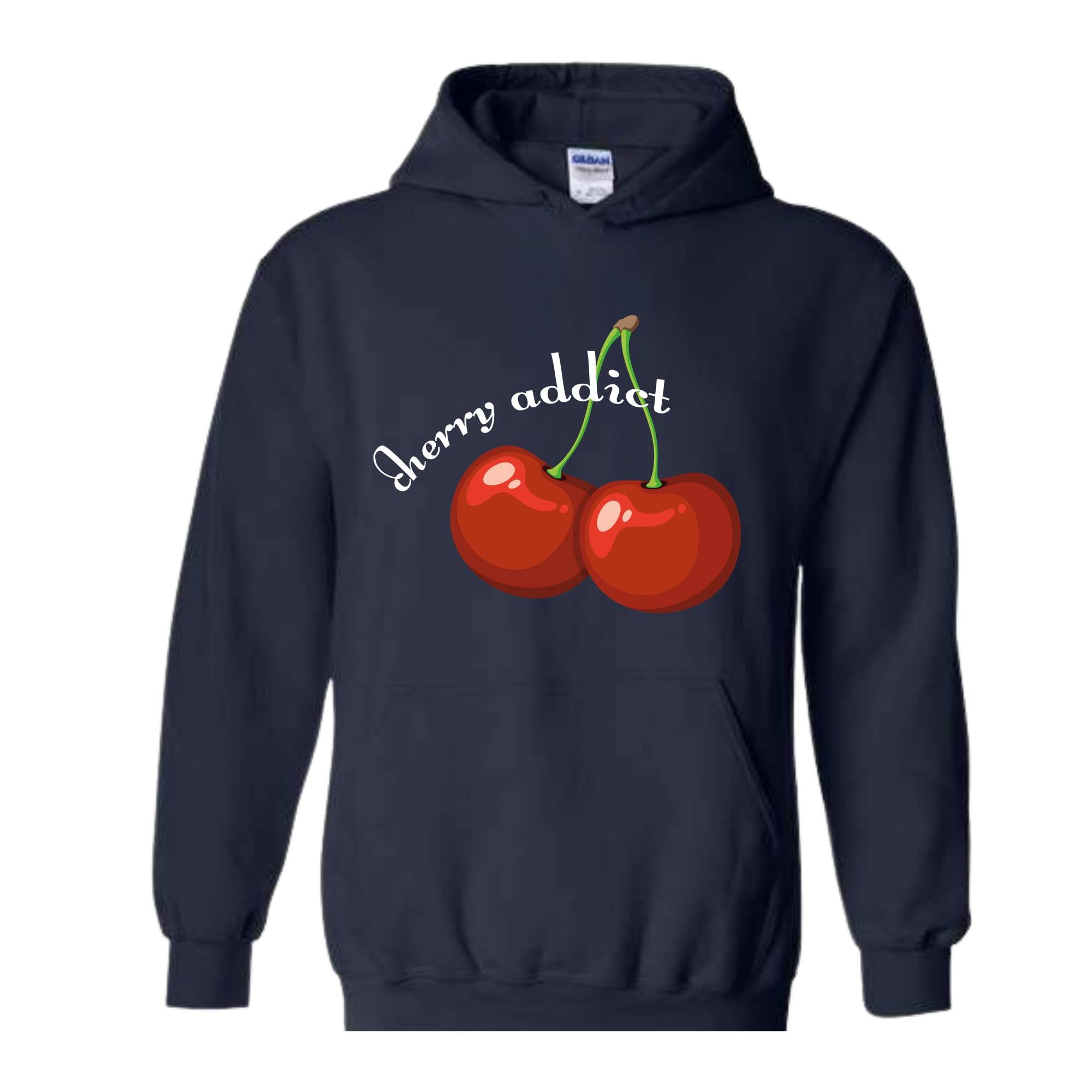 Cherry Addict Hoodie, Cherry Hoodie, Vintage Inspired Cherry Hoodie for Women, Cherries Hoodie, Cherries Hoodie