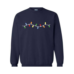 Cute Christmas Lights Sweatshirt, Christmas Sweat, Tis The Season Sweater, Festive Outfit, Christmas Gifts